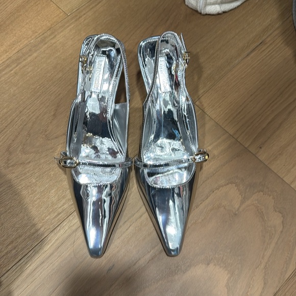 LARROUDÉ Ines Pump In Silver Specchio - Picture 3 of 6